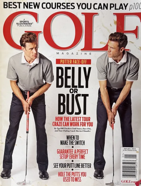 Cover of the January 2012 issue of GOLF Magazine